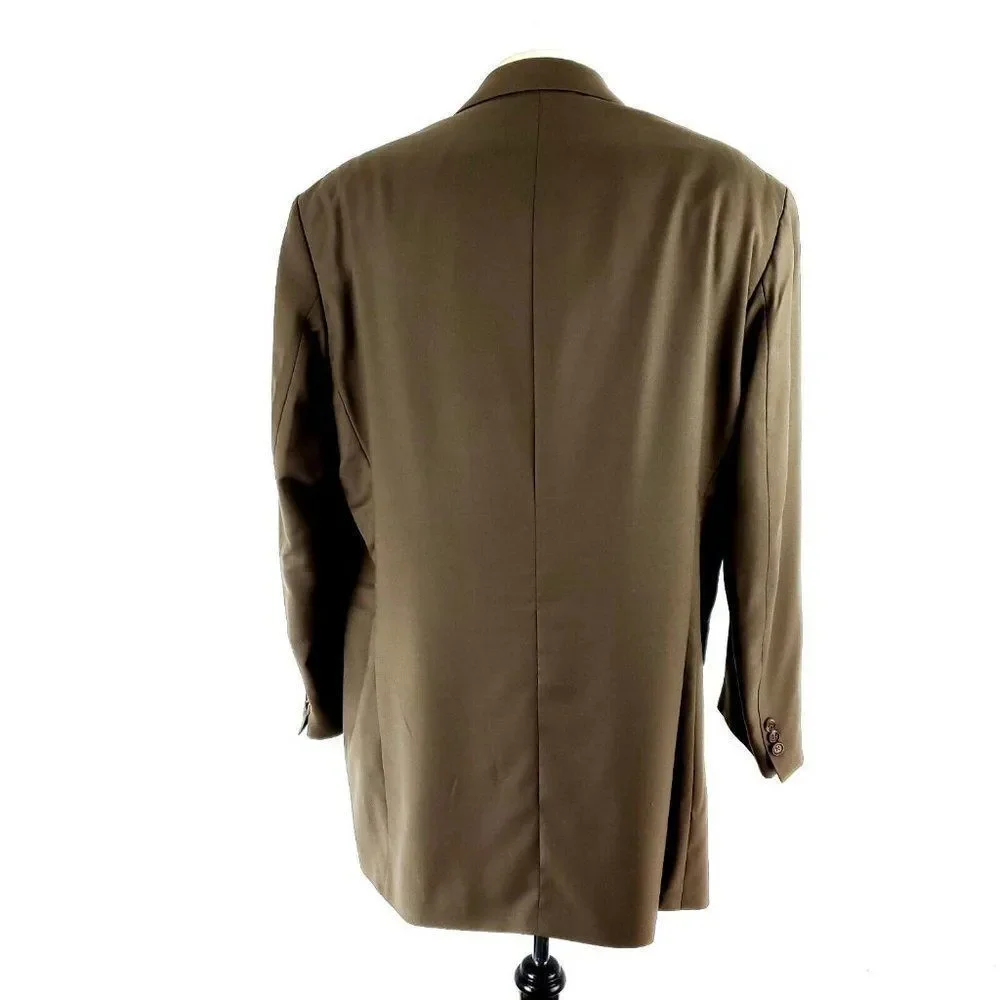 Lauren Ralph Lauren Wool Cashmere 3 Button Blazer 44L Or Slim Fit 46L Dark Beige